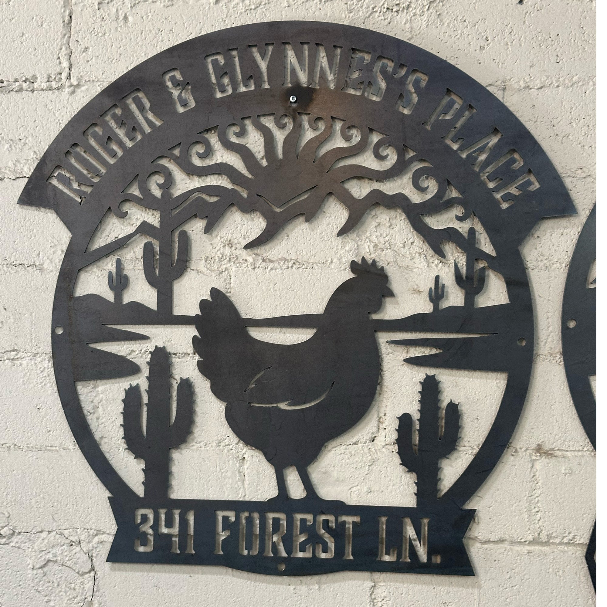 Custom Metal Signs — Single Layer